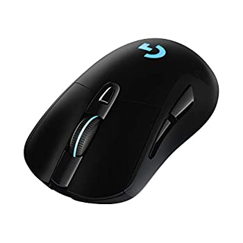 【中古】Logicool G ゲーミングマウス ワイヤレス G703d ブラック LIGHTSPEED 無線 エルゴノミクス ゲームマウス LIGHTSYNC RGB POWERPLAY ワイヤレス充