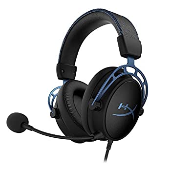 【中古】HyperX Cloud Alpha S ゲーミング ヘッドセット 7.1サラウンドサウンド 低音調節スライダー ブルー 2 HX-HSCAS-BL/WW