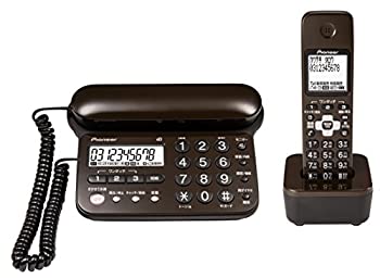 【中古】パイオニア TF-SD15S デジタルコードレス電話機 子機1台付き/迷惑電話防止 ダークブラウン TF-SD15S-TD