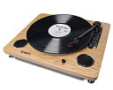【中古】ION Audioレコードプレーヤー USB ヘッドホン端子 スピーカー内蔵 レコードの音をUSB接続でPCに録音可能 木目 アイオン Archive ...