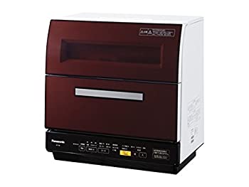 【中古】パナソニック 食器洗い乾燥機（ブラウン）Panasonic エコナビ NP-TR8-T