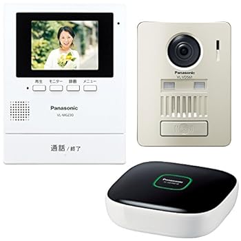 【中古】パナソニック ワイヤレステレビドアホン(モニター親機+ワイヤレス玄関子機+ホームユニット) VL..