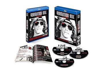 【中古】ジェネレーション・キル ブルーレイ コンプリート・ボックス(3枚組) [Blu-ray]【メーカー名】【メーカー型番】【ブランド名】【商品説明】ジェネレーション・キル ブルーレイ コンプリート・ボックス(3枚組) [Blu-ray]当店ではレコード盤には商品タイトルに［レコード］と表記しております。表記がない物はすべてCDですのでご注意ください。当店では初期不良に限り、商品到着から7日間は返品を 受付けております。お問い合わせ・メールにて不具合詳細をご連絡ください。他モールとの併売品の為、完売の際はキャンセルご連絡させて頂きます。中古品の商品タイトルに「限定」「初回」「保証」「DLコード」などの表記がありましても、特典・付属品・帯・保証等は付いておりません。電子辞書、コンパクトオーディオプレーヤー等のイヤホンは写真にありましても衛生上、基本お付けしておりません。※未使用品は除く品名に【import】【輸入】【北米】【海外】等の国内商品でないと把握できる表記商品について国内のDVDプレイヤー、ゲーム機で稼働しない場合がございます。予めご了承の上、購入ください。掲載と付属品が異なる場合は確認のご連絡をさせて頂きます。ご注文からお届けまで1、ご注文⇒ご注文は24時間受け付けております。2、注文確認⇒ご注文後、当店から注文確認メールを送信します。3、お届けまで3〜10営業日程度とお考えください。輸入商品は10営業日から30営業日前後でのお届けとなります。4、入金確認⇒前払い決済をご選択の場合、ご入金確認後、配送手配を致します。5、出荷⇒配送準備が整い次第、出荷致します。配送業者、追跡番号等の詳細をメール送信致します。6、到着⇒出荷後、1〜3日後に商品が到着します。　※離島、北海道、九州、沖縄は遅れる場合がございます。予めご了承下さい。お電話でのお問合せは少人数で運営の為受け付けておりませんので、お問い合わせ・メールにてお願い致します。★お客様都合によるご注文後のキャンセル・返品はお受けしておりませんのでご了承ください。0