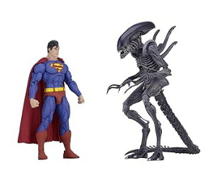 【中古】ネカ DCコミックス/ダークホースコミックス 2019 サンディエゴ・コミコン限定 7インチ アクションフィギュア 2パック スーパーマン VS エイリア