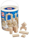 【中古】HEROS 筒入り積み木 白木 50P 2012年リニューアル HR?5031