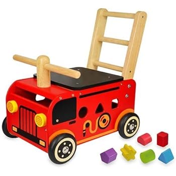 【中古】アイムトイ ウォーカー&ライド消防車 IM-87480