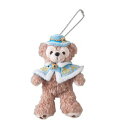 【中古】【Santa's Coming Tonight】2013年 クリスマス 14cm ダッフィーぬいぐるみバッジ ケープ