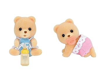 【中古】シルバニアファミリー 人形 クマのふたごちゃん ク-67
