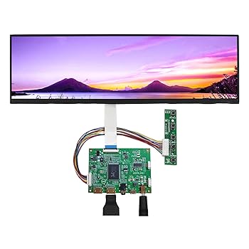 【中古】VSDISPLAY 12.6インチ IPS 細長液晶 ディスプレイ 解像度1920x515 EDP 40ピン 2HDMI Mini LCD..