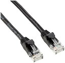 【中古】エレコム LANケーブル CAT6A 5m 爪折れ防止コネクタ やわらか ブラック LD-GPAYC/BK5
