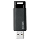 【中古】エレコム USBメモリ/USB3.1 Gen1/ノック式/オートリターン機能/128GB/ブラック