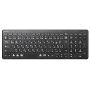 【中古】エレコム USB-A キーボード ワイヤレス レシーバー パンタグラフ コンパクトキーボード ブラック TK-FDP099TBK