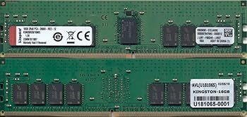 【中古】【39shop】キングストン★KSM26RD8/16MEI 16GB DDR4 2666MHz ECC CL19 2Rx8 1.2V Registered DIMM チップ固定 Micron E IDT(非常に良い)