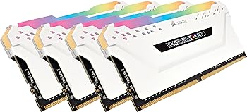 Notebook （Macintosh） - 【中古】CORSAIR DDR4-3200MHz デスクトップPC用 メモリモジュール VENGEANCE RGB PRO シリーズ ホワイト 32GB [8GB×4枚] CMW32GX4M4C3200C16W