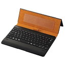 【中古】エレコム キーボード Bluetooth タブレット汎用ケース一体型 8.5~11.1インチiPad Pro 9.7/10.5/11対応レザー ブルー ...