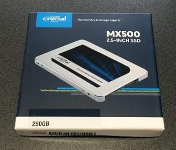 【中古】Crucial 3D NAND TLC SATA 2.5inch SSD MX500シリーズ 250GB CT250MX500SSD1JP