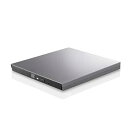 【中古】ロジテック DVDドライブ 外付け Mac 対応 USB3.0 タイプCケーブル M-DISC対応 グレー LDR-PVB8U3MGY