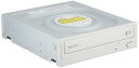 【中古】日立LGデータストレージ 24倍速対応スーパーマルチDVDドライブ ホワイト ソフト GH24NSD5 WH BLH