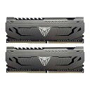 【中古】Patriot Viper Steel DDR4 3733MHz 16GB 8GB x 2枚 アルミニウム製ヒートシンク デスクトップ用メモリ PVS416G373C7K(2)