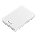【中古】BUFFALO USB3.1Gen.1対応 耐衝撃ポータブルHDD 1TB ホワイト HD-PGF1.0U3-WHA