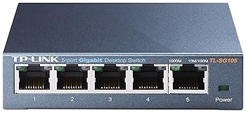 【中古】TP-Link スイッチングハブ 10/100/1000Mbps Gigabit 5ポート 金属筺体 ライフタイム TL-SG105