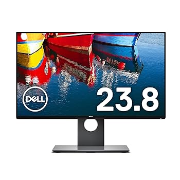 【中古】Dell ディスプレイ モニター U2417H 23.8インチ/FHD/IPS非光沢/6ms/DPx2MST,HDMI/sRGB 99%/USBハブ/フレームレス