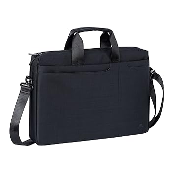 Rivacase★リヴァケース8335 ビスケーン 15.6インチ ラップトップPCバッグ、軽量、クッション入り、スムース、色はブラック黒(非常に良い)