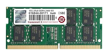 【中古】Transcend ノートPC用 PC4-19200DDR4-2400 16GB 1.2V 260pin SO-DIMM TS2GSH64V4B