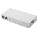【中古】エレコム スイッチングハブ ギガビット 8ポート 耐熱50度 ループ防止機能 EHB-UG2A08-S(2)
