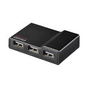 【中古】バッファロー BUFFALO PC/TV対応 4ポートセルフパワーハブ ブラック BSH4A11BK