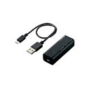 【中古】エレコム WiFiルーター 無線LAN ポータブル 300Mbps USBケーブル WRH-300BK3-S