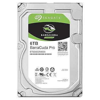 【中古】ST6000DM004 [BarraCuda Pro6TB HDD 3.5インチ SATA 6G 7200rpm 64MB]