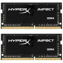 【中古】キングストン Kingston ノート用 オーバークロック PC メモリ DDR4-2666 16GBx2枚 HyperX Impact SODIMM ...