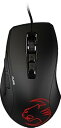 【中古】ROCCAT ゲーミングマウス Kone Pure Owl-Eye 有線 編み込み ブラック/黒 光学式/12K/サイドボタン/88g/FPS RGB ...