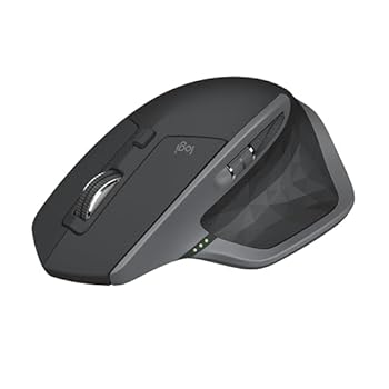 【中古】Logitech MX Master 2S - Mouse - laser - 7 buttons - wireless - 2.4 GHz - USB wireless receiver - graphite