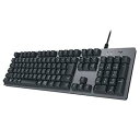 【中古】ロジクール K840 メカニカルキーボード 108フルキー ROMER-G 26キー ロールオーバー アルミニウム キーボード USB 有線 国内正規品 2年間無償