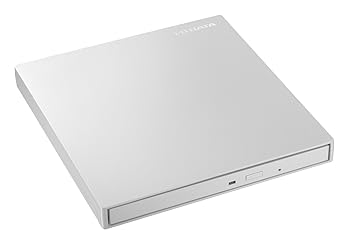 【中古】アイ・オー・データ ポータブルDVDドライブ DVRP-UT8C2W USB 3.1 Gen1 Type-C 対応/バスパワー..