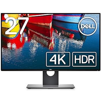 【中古】Dell モニター 27インチ 超広視野角&フレームレス/4K/IPS 非光沢/HDR10対応/DP,mDPx2,HDMI/高さ調整 回転/プレミアムパネル3 U2718Q 【中古】Dell モニター 27インチ 超広視野角&フレームレス/4K/IPS 非光沢/HDR10対応/DP,mDPx2,HDMI/高さ調整 回転/プレミアムパネル3 U2718Q