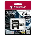 【中古】旧モデル Transcend microSDXCカード 64GB Class10 UHS-I対応 TS64GUSDU1 5
