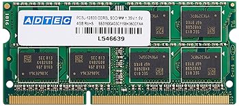 【中古】アドテック DDR3-1600/PC3-12800 SO-DIMM 4GB 低電圧 ADS12800N-L4G 【中古】アドテック DDR3-1600/PC3-12800 SO-DIMM 4GB 低電圧 ADS12800N-L4G