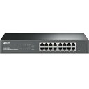 【中古】TP-Link Giga対応 16ポート スマートスイッチ 管理機能付 金属筺体 5 TL-SG1016DE ブラック