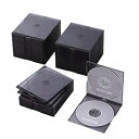 【中古】エレコム CD/DVDスリムプラケース/2枚収納/50パック/クリアブラック