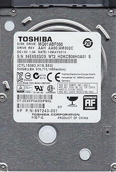 【中古】MQ01ABF050 AA00/AM002C HDKCB06H0A01 S 東芝 500GB SATA 2.5 ハードドライブ 【中古】MQ01ABF050 AA00/AM002C HDKCB06H0A01 S 東芝 500GB SATA 2.5 ハードドライブ