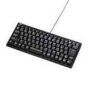 【中古】サンワサプライ 有線USBコンパクトキーボード 日本語配列 メンブレン USB-PS/2コネクタ付 ブラック SKB-KG3BKN