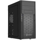 【中古】SilverStone PRECISIONシリーズ コンパクトATXケース ブラック SST-PS13B 日本正規代理店品