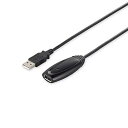 【中古】バッファロー BUFFALO USB2.0リピーターケーブル A to A 5.0m ブラック BSUAAR250BK