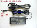 【中古】Acer Aspire TravelMate Timeline eMachines Gateway 日立製 19V 3.42A 65W小内徑:1.7mm対応互換ACアダプター