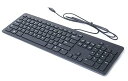 【中古】Dellの本物のF8M3Y、KB113P USBはデスクトップおよびノートブックシステム104キーのための細い黒の静かなコンピュータキーボードをワイヤーで縛