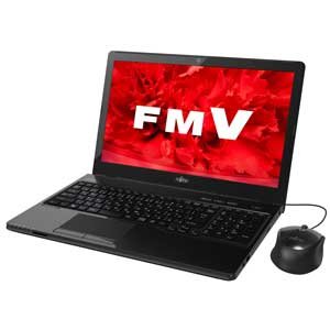 【中古】富士通 ノートパソコン FMV LIFEBOOK AH42/U シャイニーブラックOffice Home Business Premium プラス Office 365 FMVA42UB