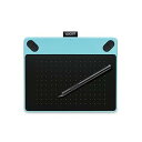 【中古】ワコム Intuos Draw【旧モデル】ペン入力専用 お絵描き入門モデル Sサイズ ミントブルー CTL-490/B0